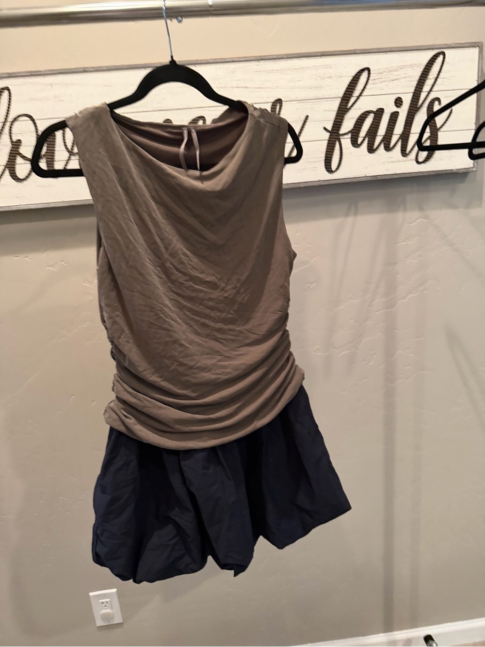 Anthropologie Twofer Ruched Bubble Dress S NWOT